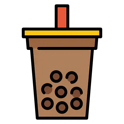 Bubble Tea Icon Illustration