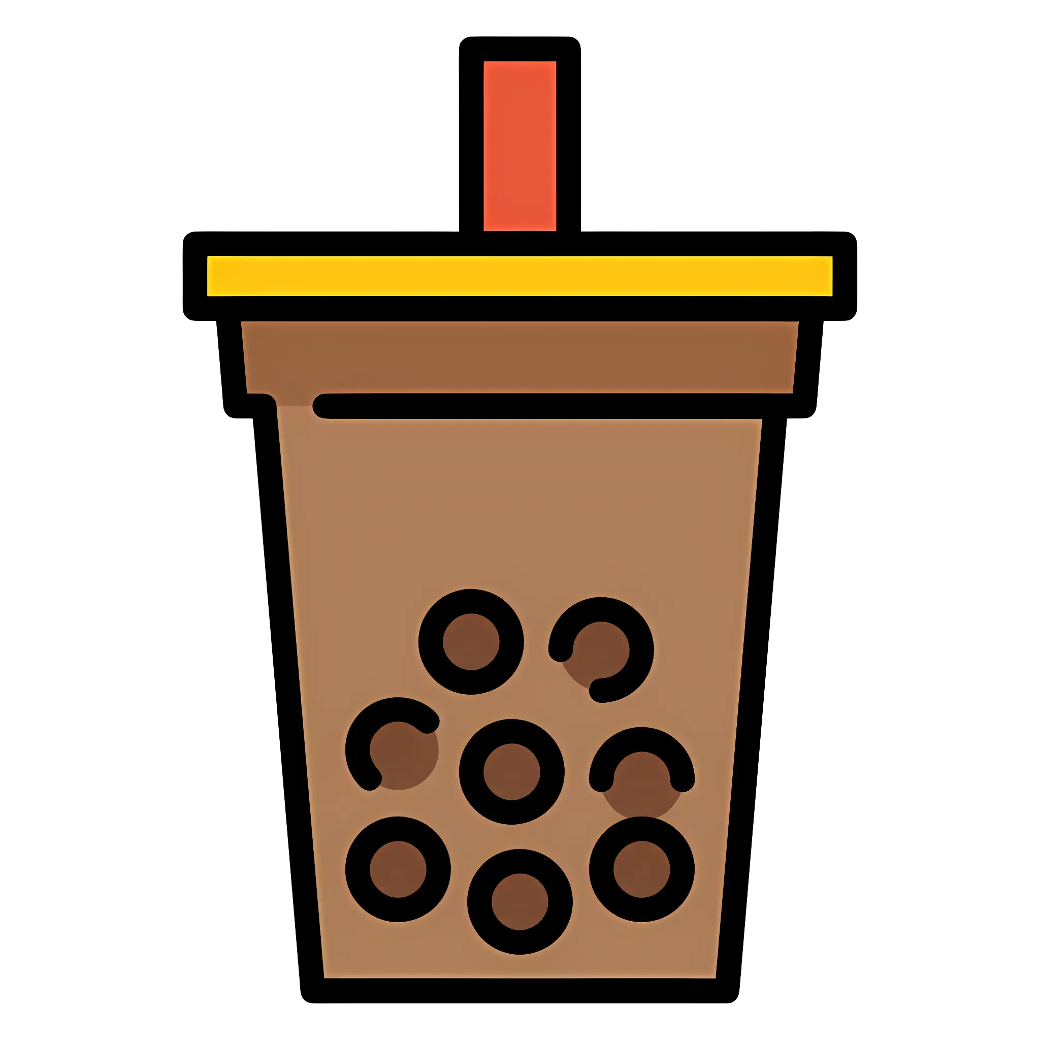 Bubble Tea Icon Illustration