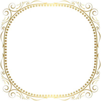 Golden Ornamental Frame Design