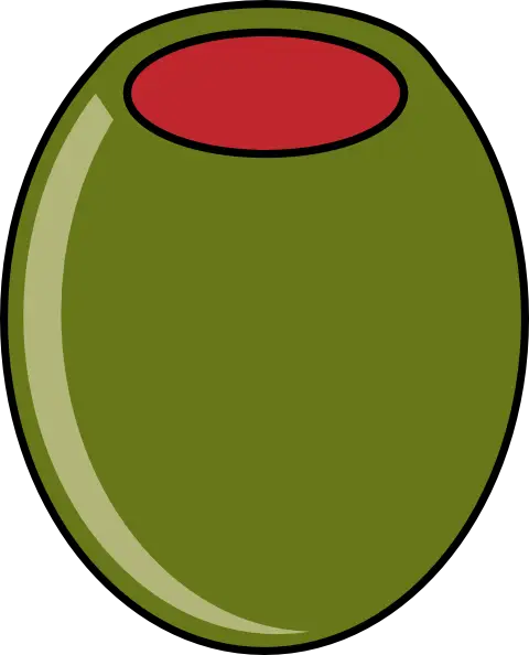 Green Stuffed Olive Illustration