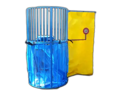 Blue and Yellow Protective Cage