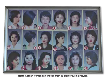 North Korean Women&#039;s Hairstyles Poster
