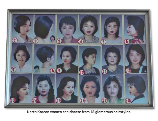 North Korean Women's Hairstyles Poster