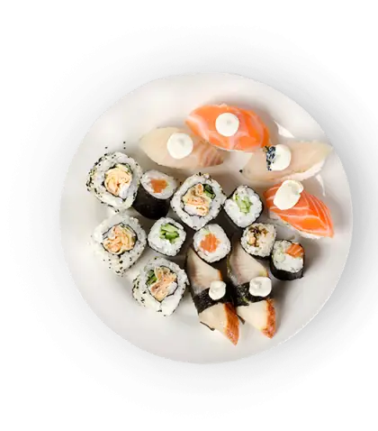 Plate of Sushi Assortment