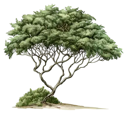 Acacia Tree with Detailed Design