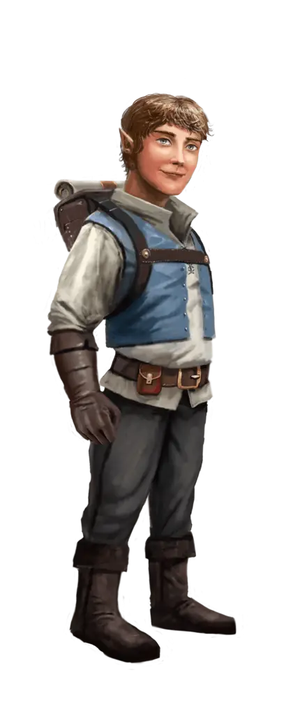 Fantasy Character in Adventure Outfit