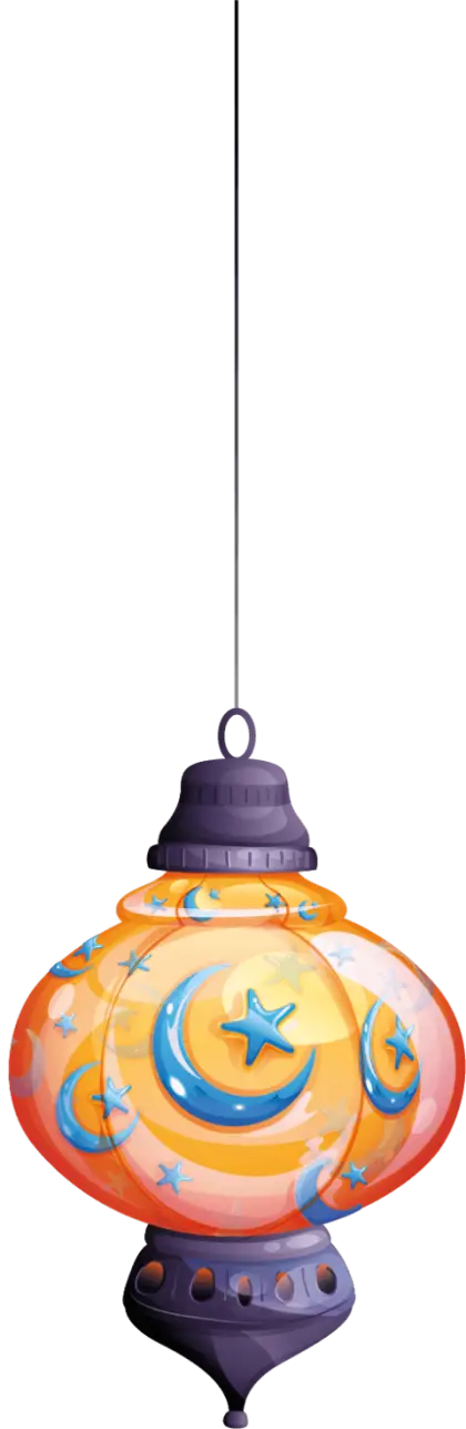 Hanging Decorative Lantern with Moon and Stars