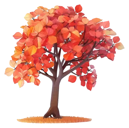 Beautiful Autumn Tree with Vibrant Leaves