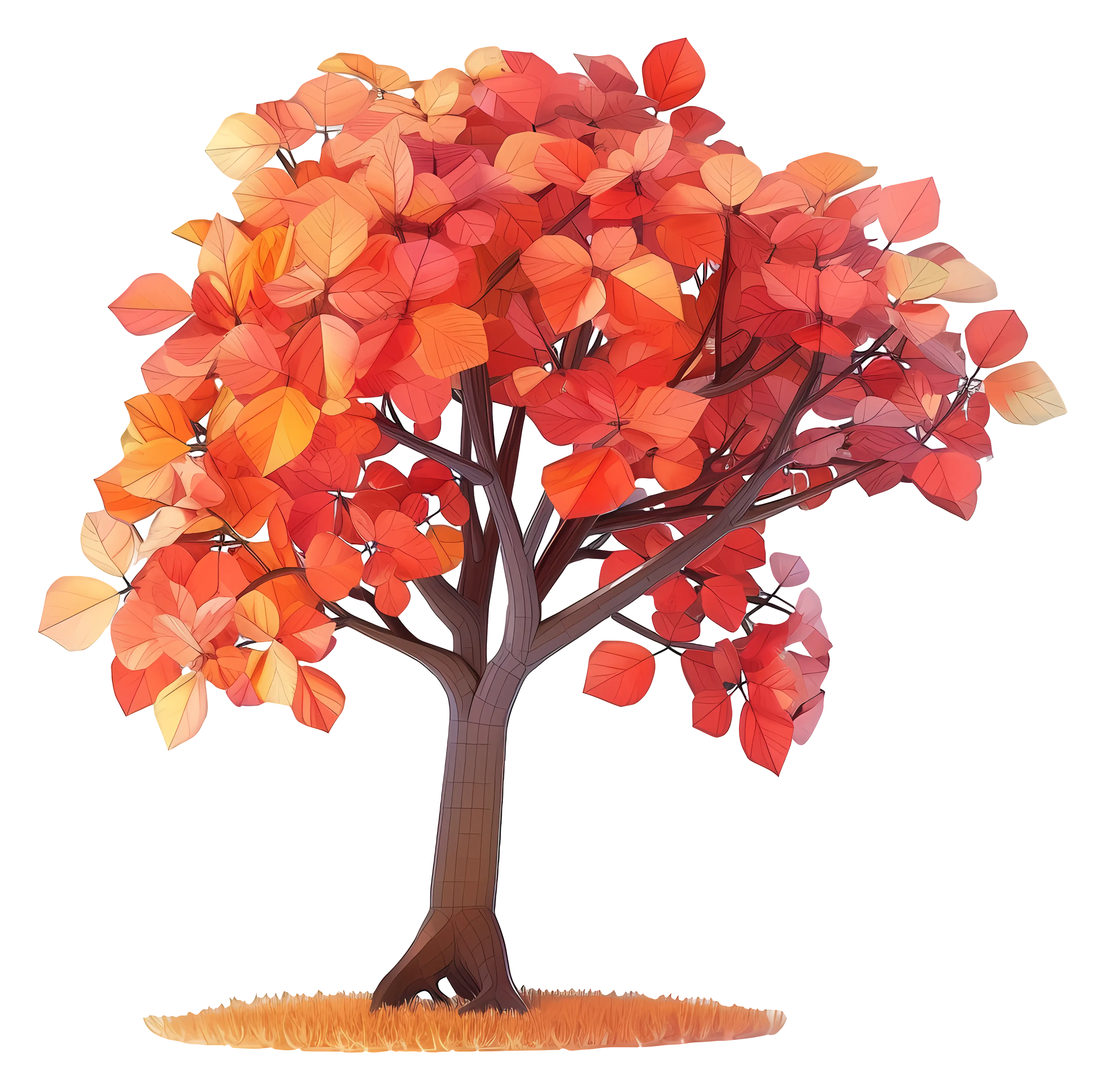 Beautiful Autumn Tree with Vibrant Leaves