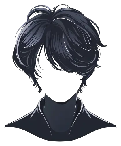 Black Wavy Hairstyle Design