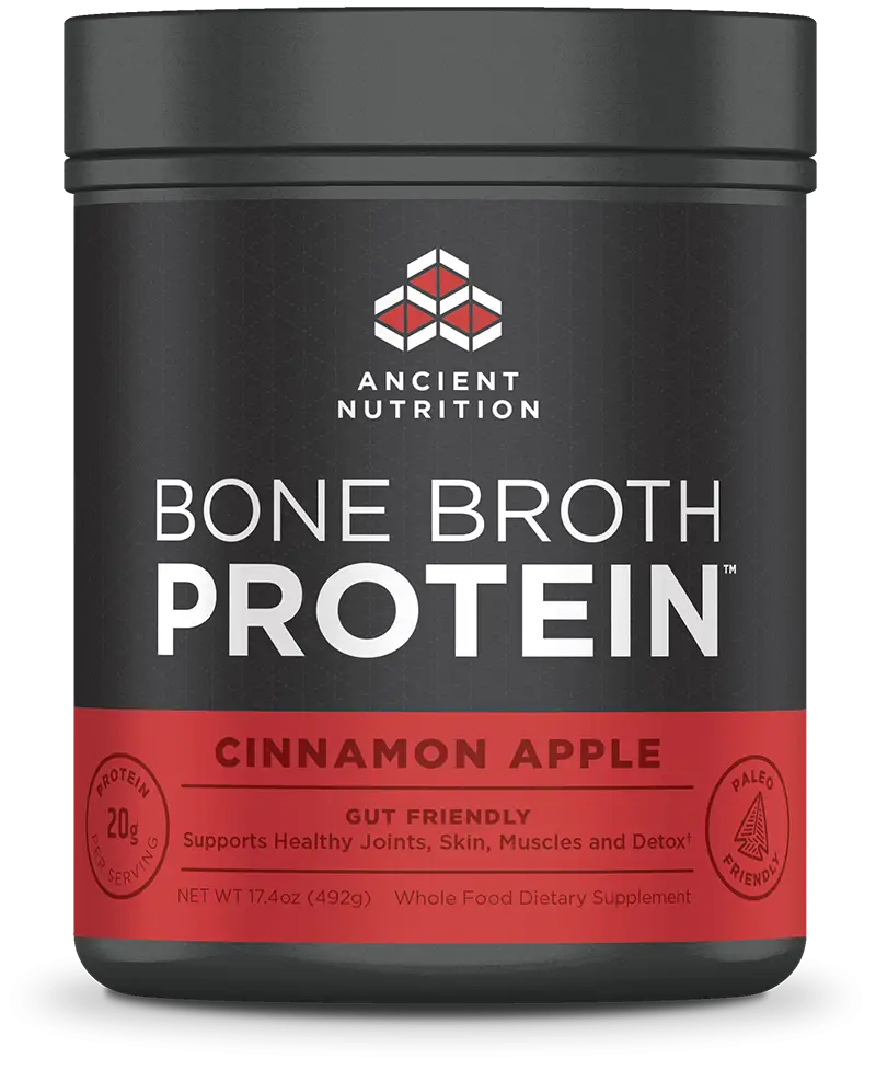 Bone Broth Protein Jar in Cinnamon Apple Flavor