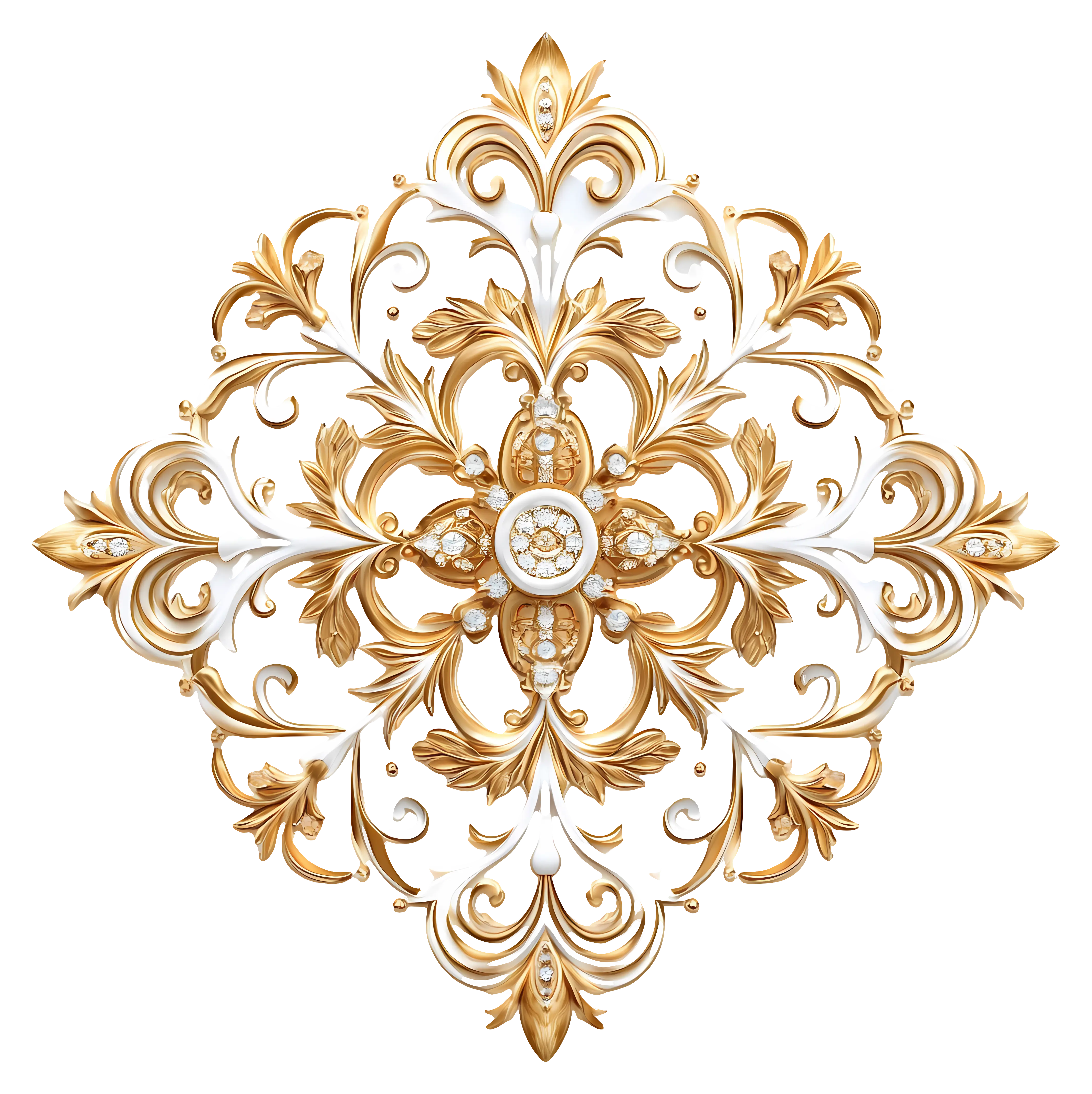 Golden Ornate Floral Decoration