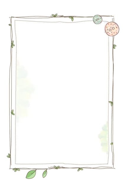 Decorative Frame with Nature Elements