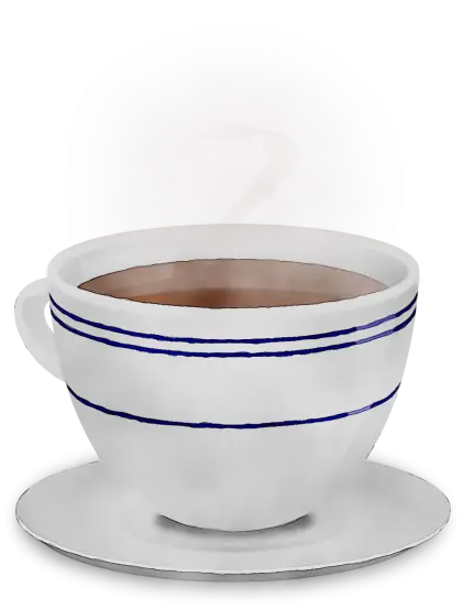 White Cup with Hot Drink