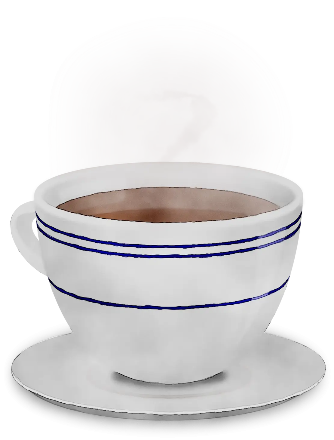White Cup with Hot Drink
