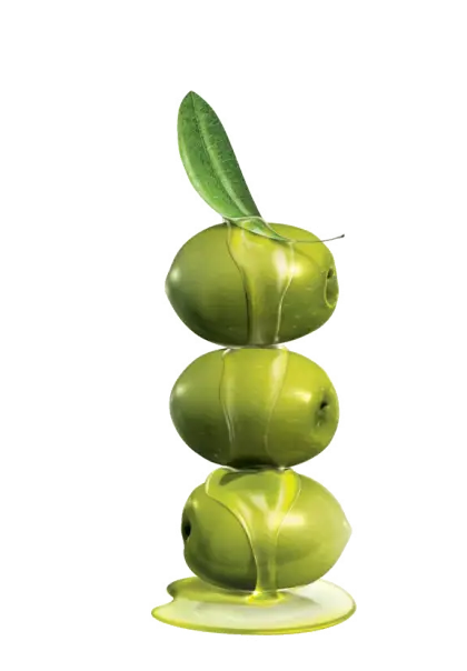 Stack of Green Olives
