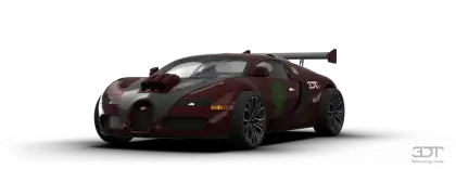 Custom Dark Sports Car with Aggressive Design