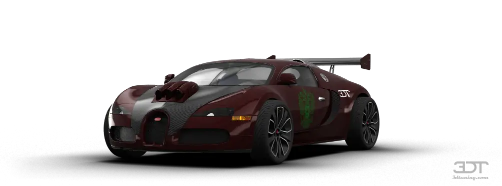 Custom Dark Sports Car with Aggressive Design