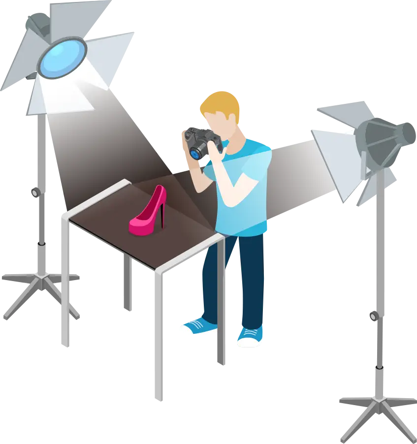 Photographer in Studio