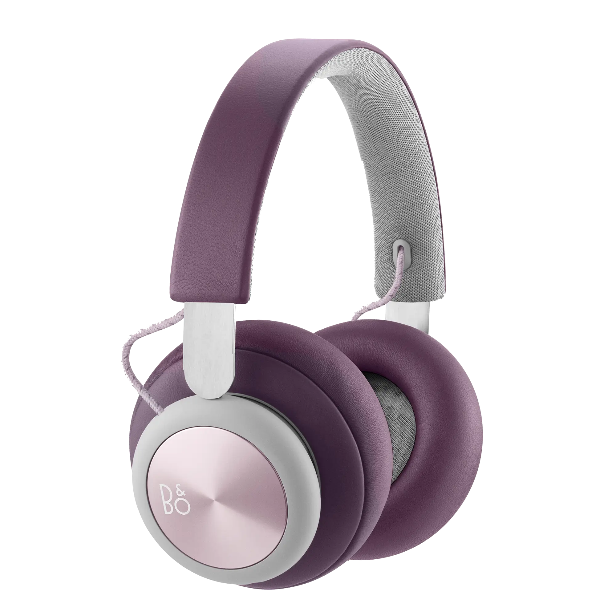 Modern Purple and White Headphones