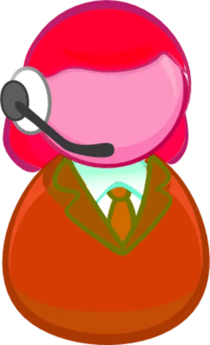Customer service icon with headset