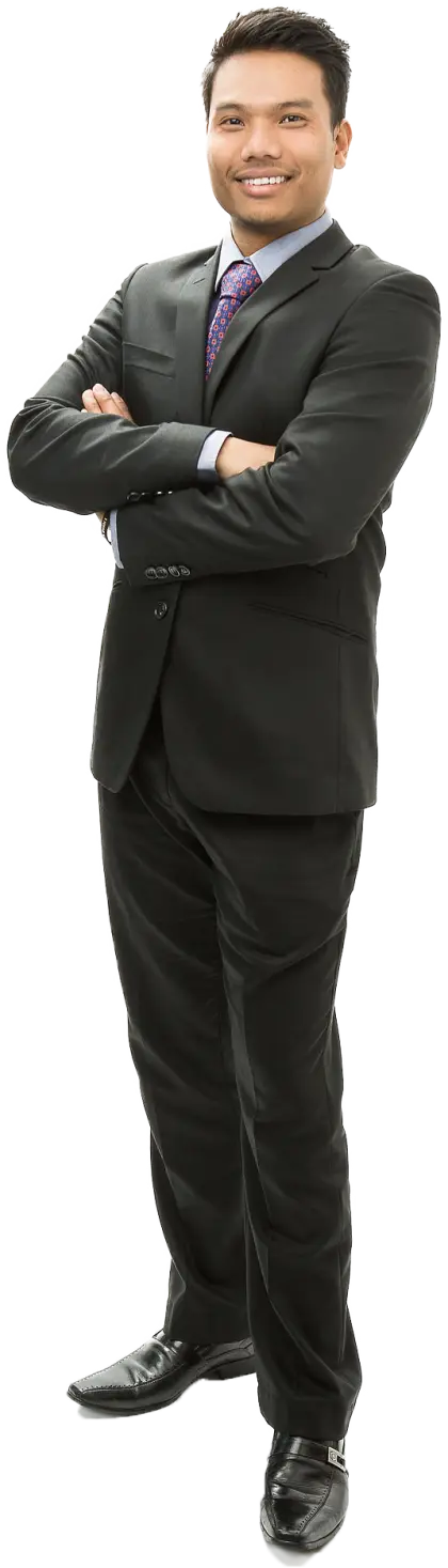 Confident Businessman in Suit