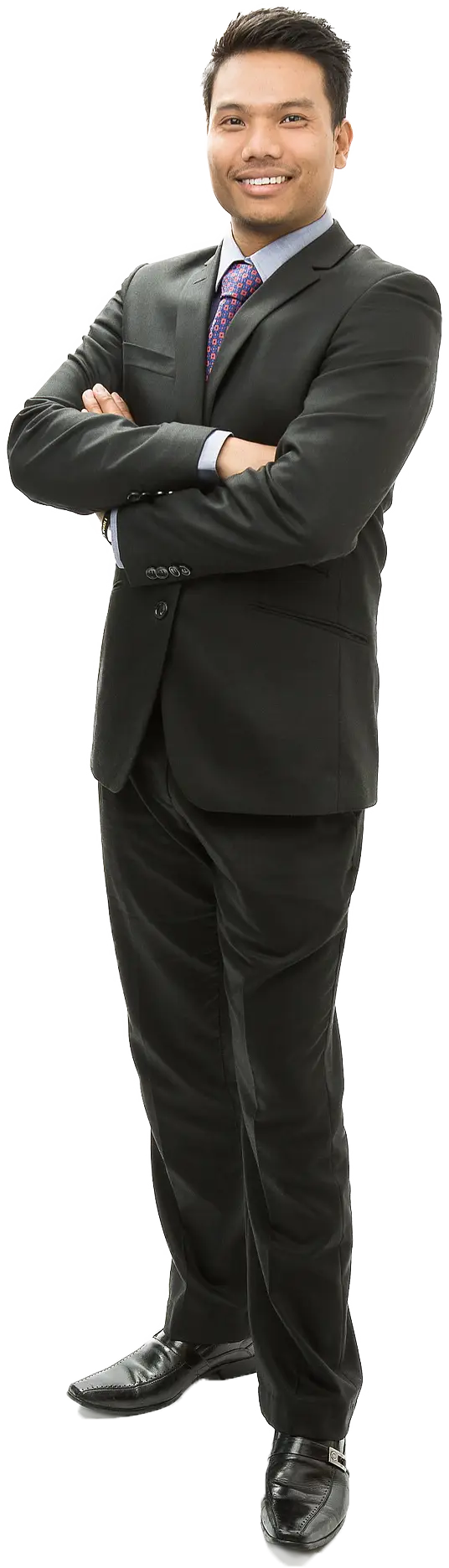 Confident Businessman in Suit