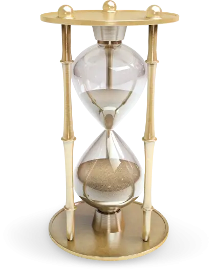 Elegant Golden Hourglass