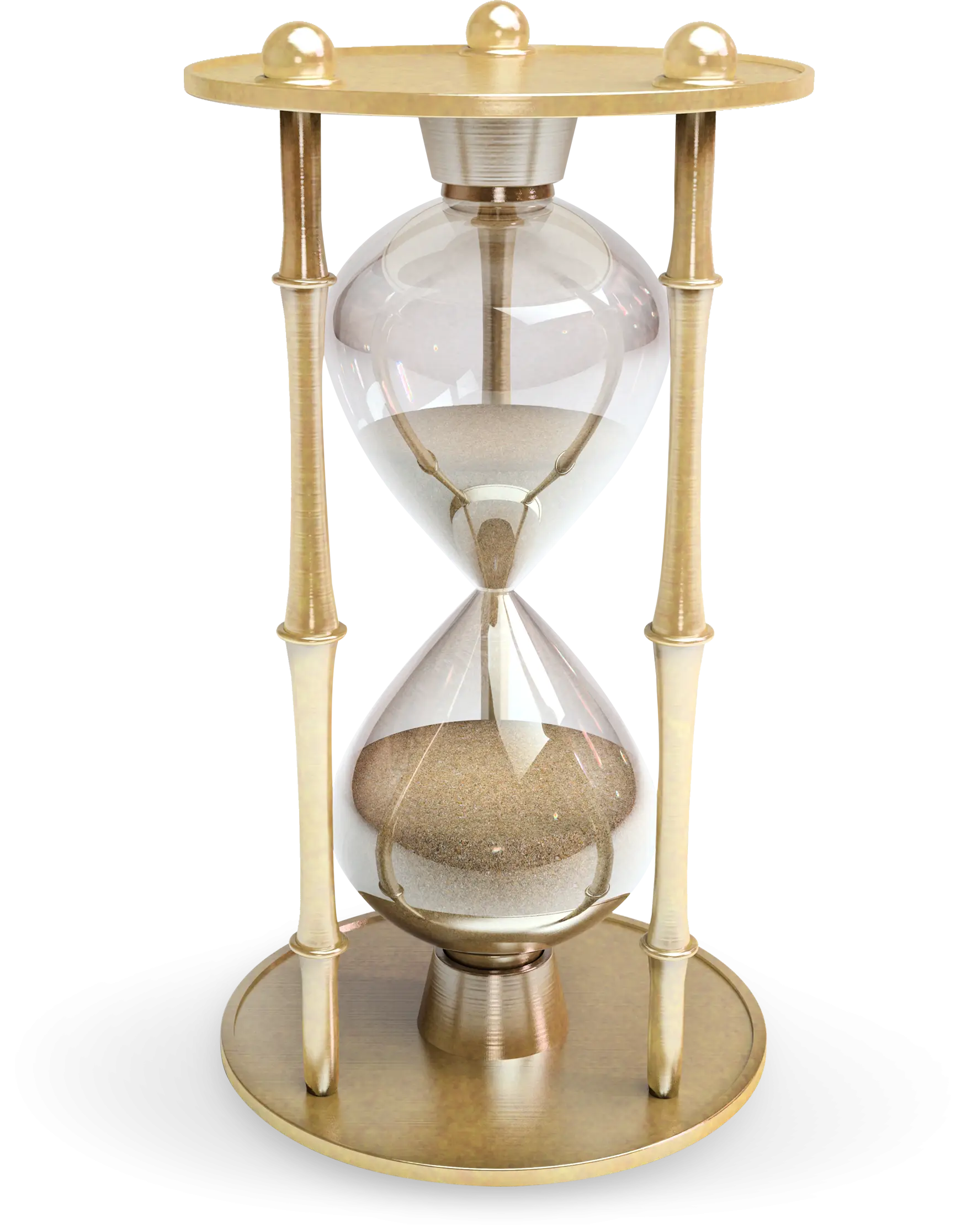 Elegant Golden Hourglass