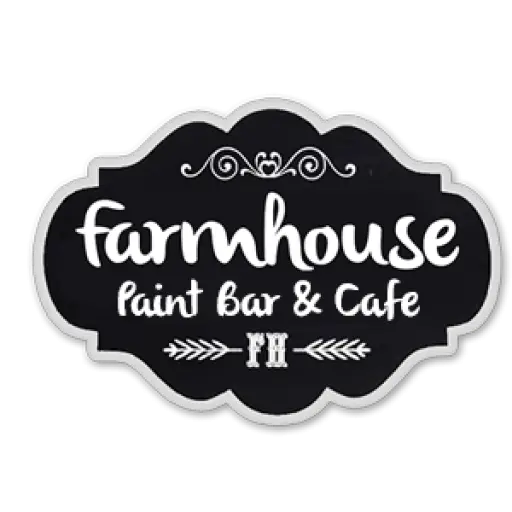 Farmhouse Paint Bar &amp; Cafe Sign