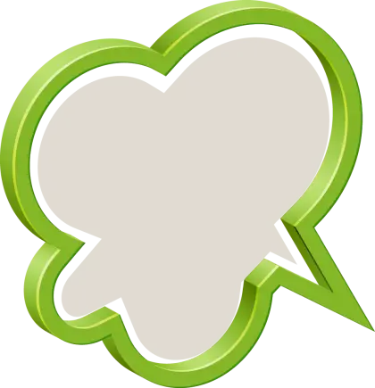Green Speech Bubble