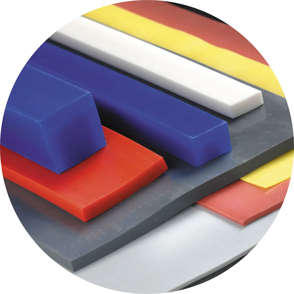 Colorful plastic sheets