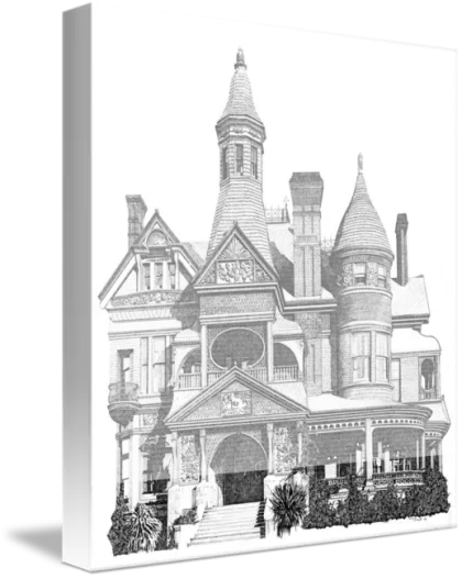 Victorian Mansion Illustration