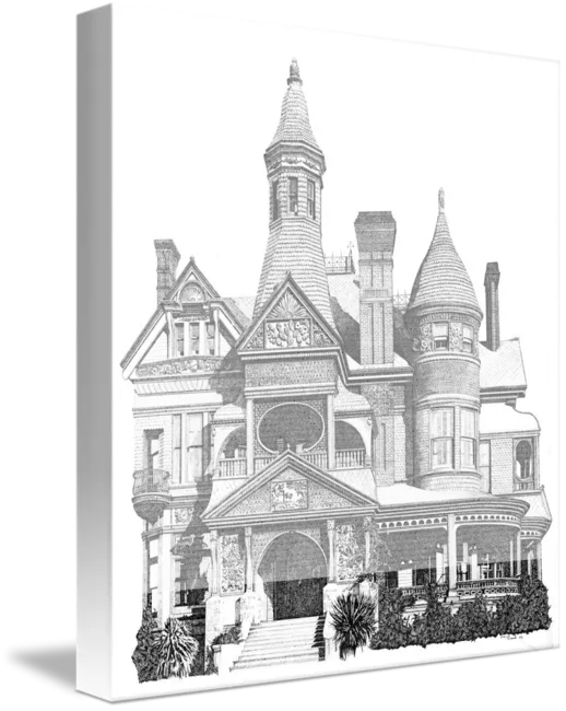 Victorian Mansion Illustration