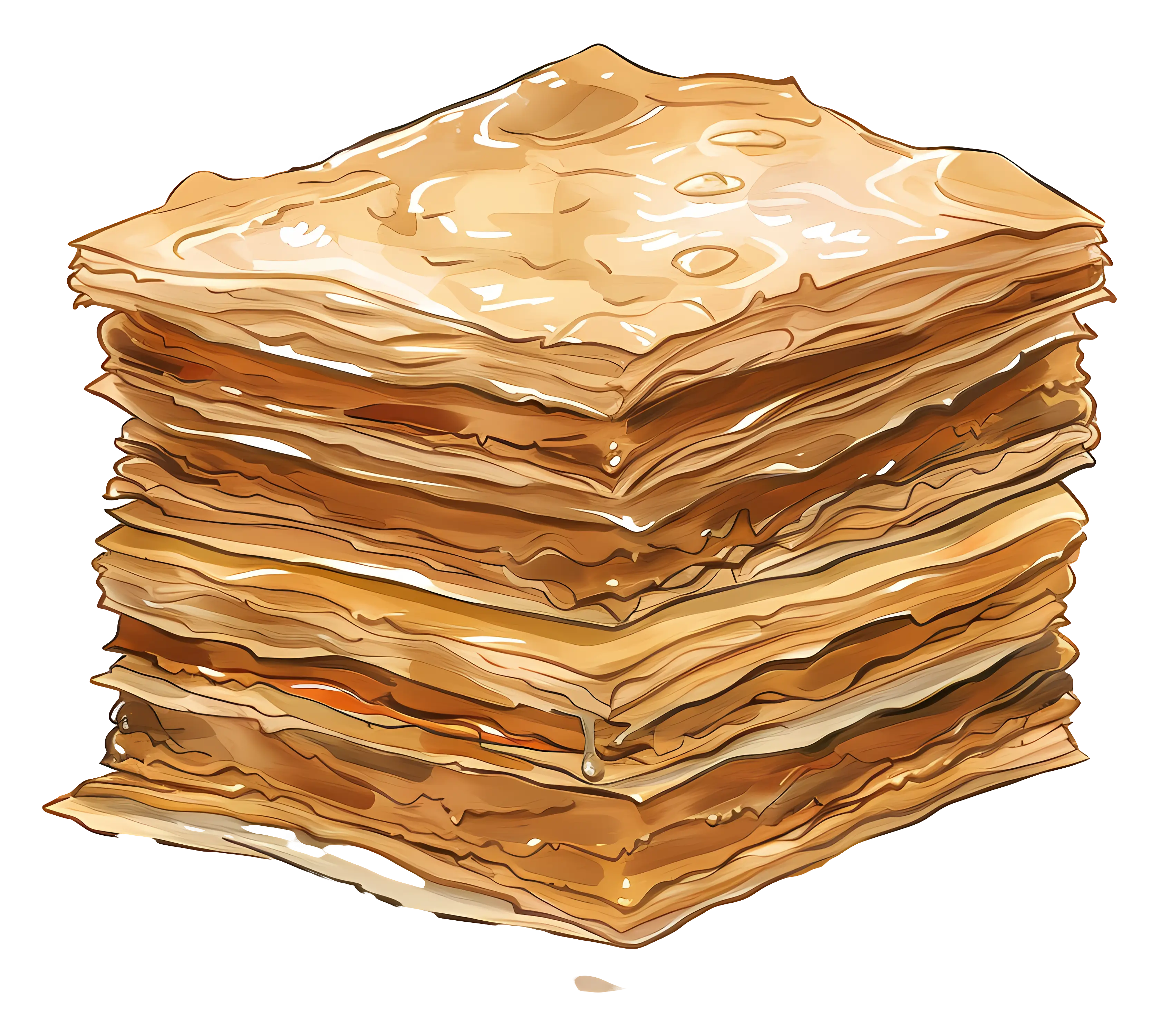 Delicious Baklava with Multiple Layers