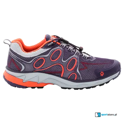 Purple and Orange Running Shoe for Sports