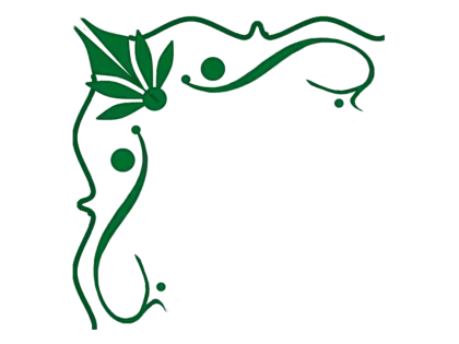 Green Decorative Floral Corner Design