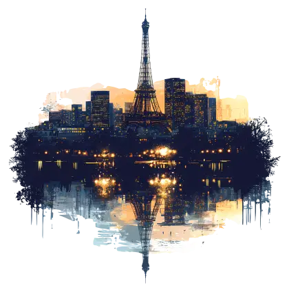Eiffel Tower Cityscape