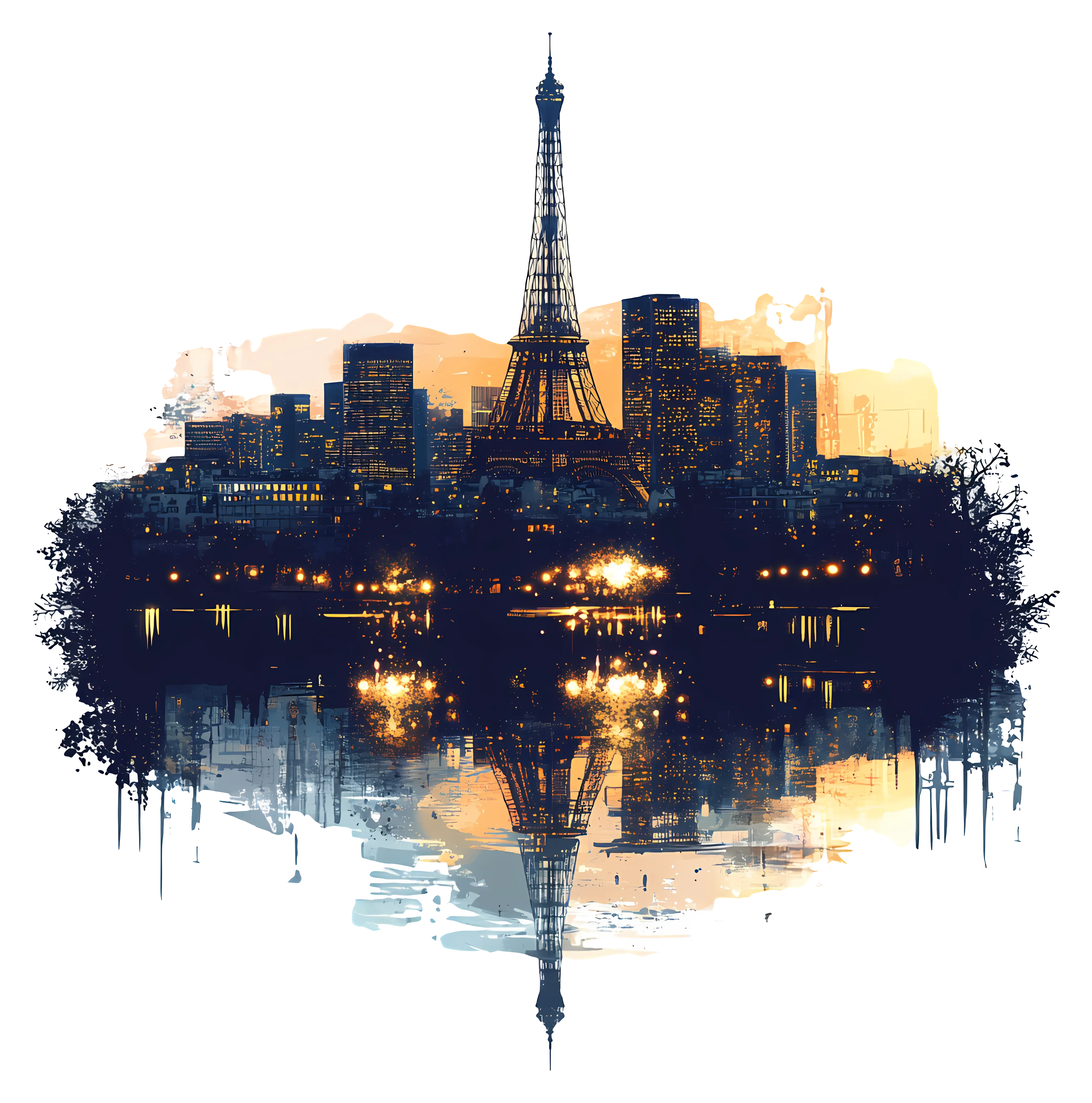 Eiffel Tower Cityscape