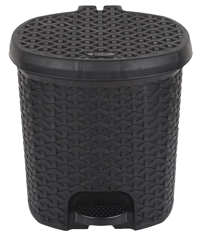 Black Trash Bin for Household Waste