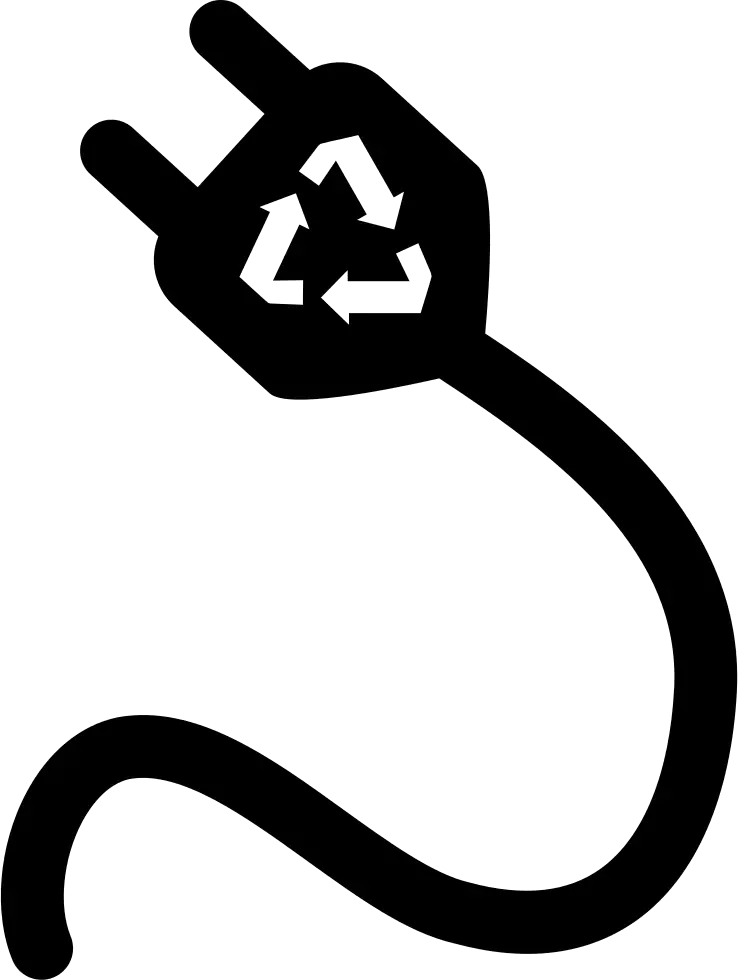 Recyclable Energy Plug Icon Design