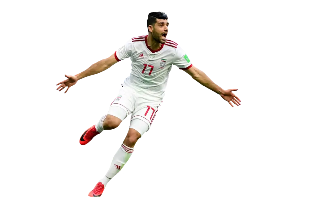 Soccer Player Celebrating
