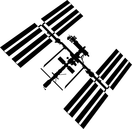 Space Station Silhouette