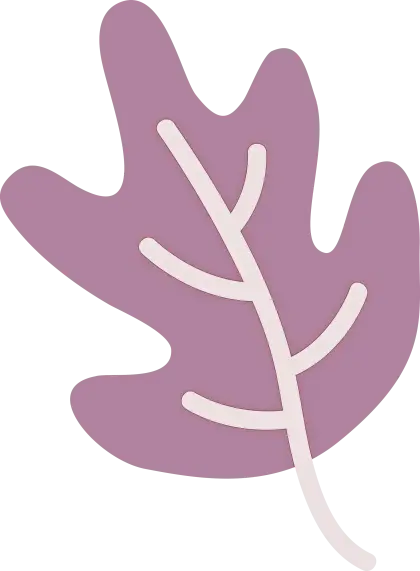 Purple Leaf Illustration Design