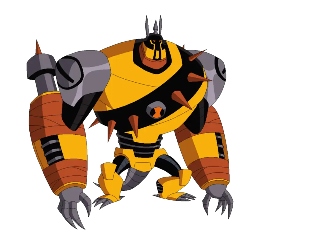 Yellow and Black Cartoon Robot