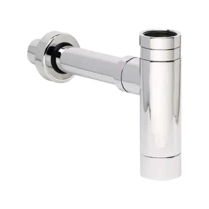 Shiny Chrome P-Trap Pipe for Plumbing