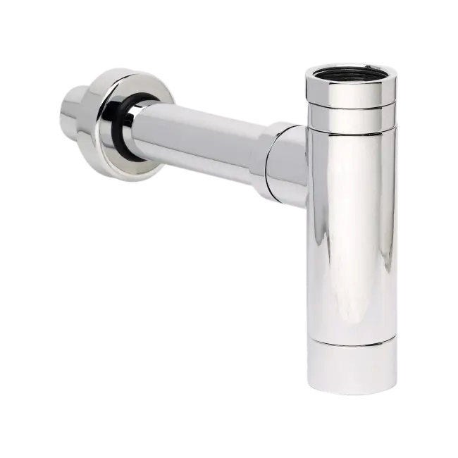 Shiny Chrome P-Trap Pipe for Plumbing