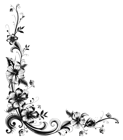 Floral Corner Design for Decoration