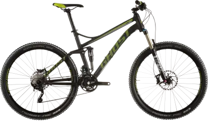 Black and Green Mountain Bike