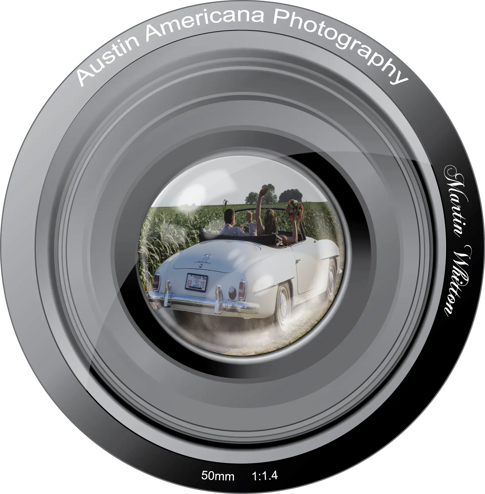 Camera Lens with Reflection